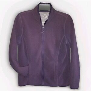 Made For Life Purple Full Zip Fleece Jacket Women's Size S Trendy‎